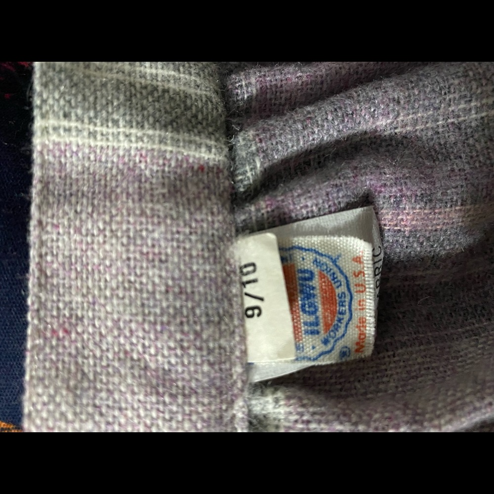 Vintage purple plaid skirt - Picture 4 of 4